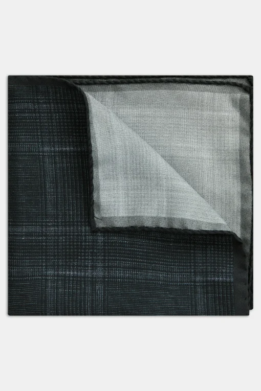 Checked Silk Handkerchief