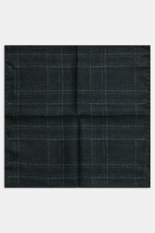 Checked Silk Handkerchief
