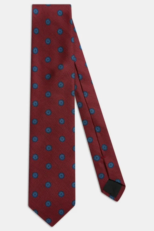 Floral Pattern Silk Tie