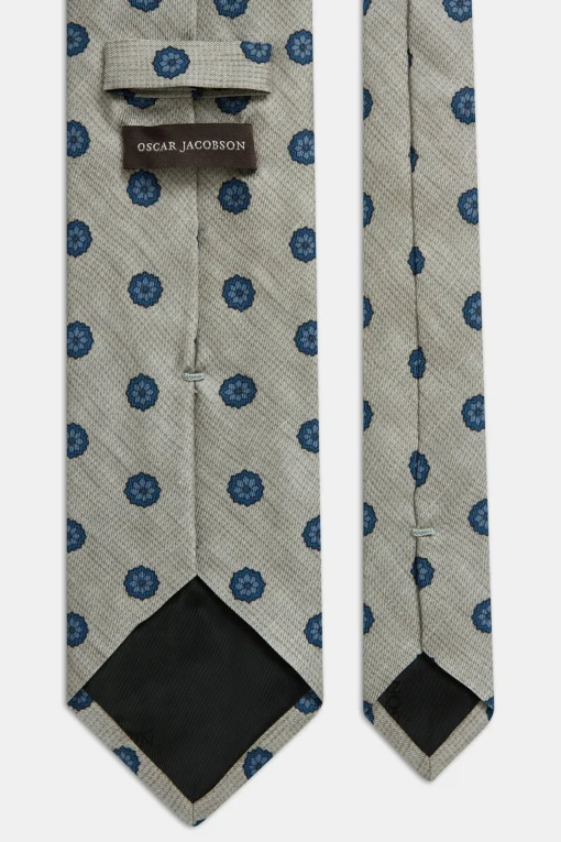 Floral Pattern Silk Tie