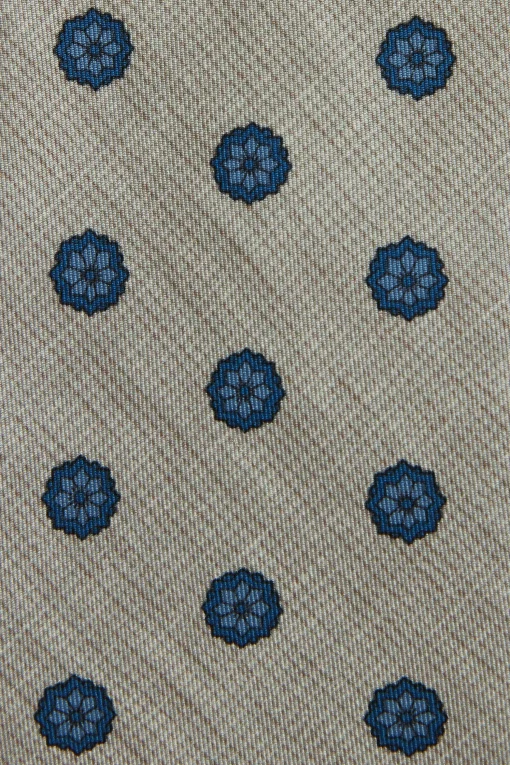 Floral Pattern Silk Tie