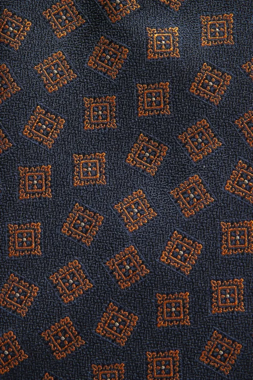 7-Fold Tile Pattern Silk Tie