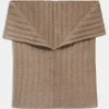 Knitted Brushed Cashmere Scarf