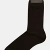 Mid-length Mercerized Cotton Socks