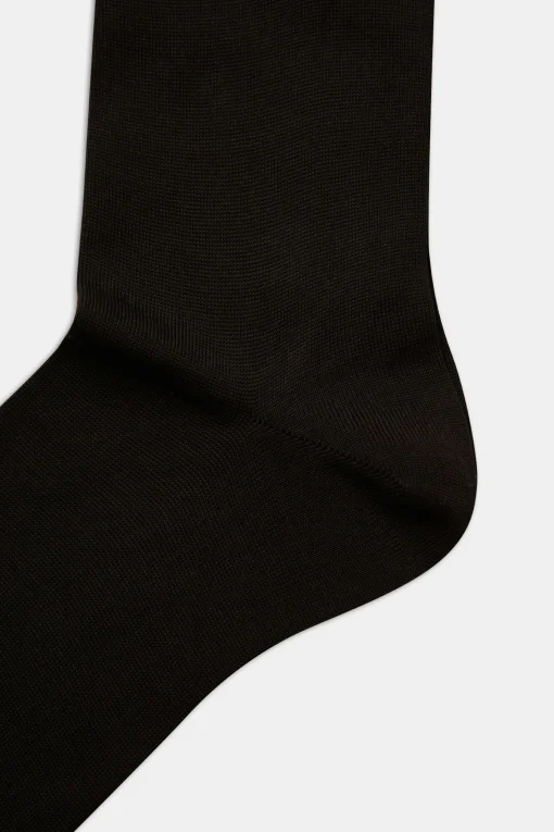 Mid-length Mercerized Cotton Socks
