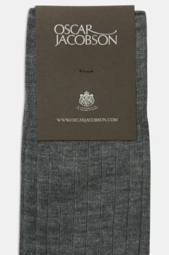 Mid-length Ribbed Wool Stretch Socks