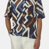 Regular Fit Bowling Collar Shirt