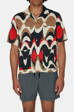Regular Fit Bowling Collar Shirt