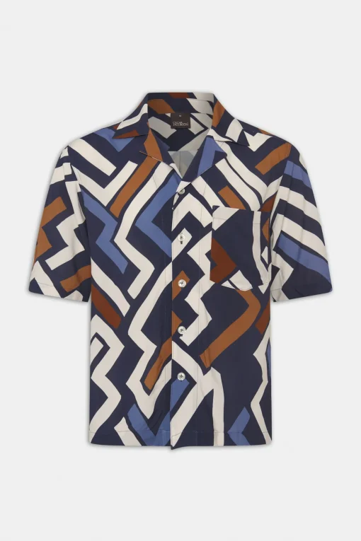 Regular Fit Bowling Collar Shirt