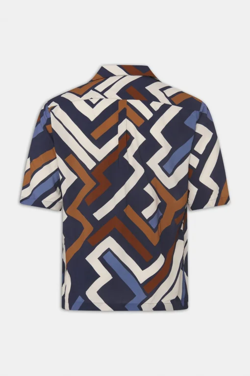 Regular Fit Bowling Collar Shirt