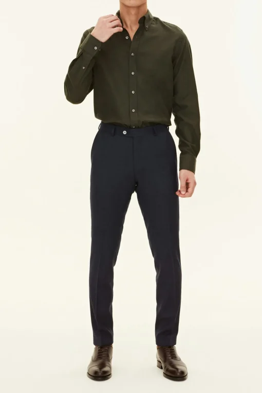 Regular Fit Button Down Twill Shirt