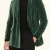 Regular Fit Double breasted Velvet Tuxedo Blazer