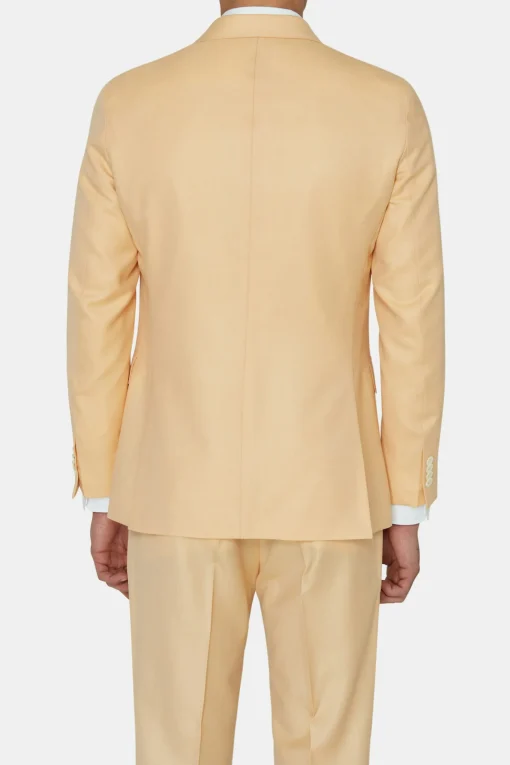 Regular Fit Double Breasted Microstructure Blazer
