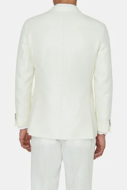 Regular Fit Double Breasted Microstructure Blazer