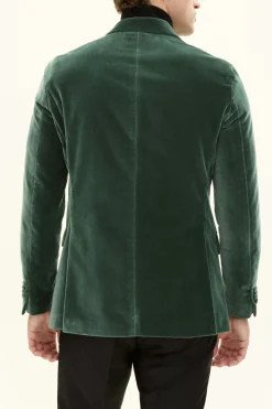 Regular Fit Double breasted Velvet Tuxedo Blazer