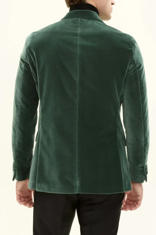 Regular Fit Double breasted Velvet Tuxedo Blazer