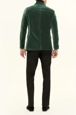 Regular Fit Double breasted Velvet Tuxedo Blazer