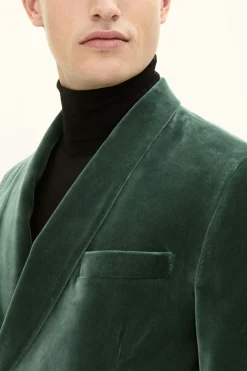 Regular Fit Double breasted Velvet Tuxedo Blazer