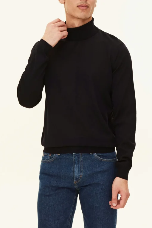Regular Fit Extra Fine Merino Wool Rollneck
