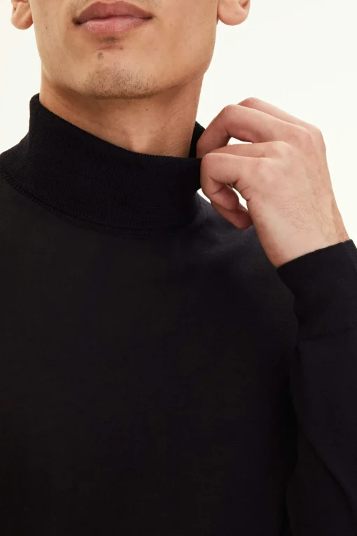 Regular Fit Extra Fine Merino Wool Rollneck