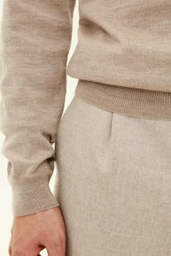 Regular Fit Extra Fine Merino Wool Half Zip Sweater