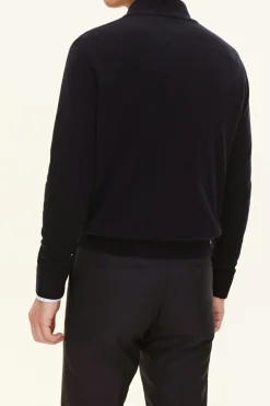 Regular Fit Half Zip Soft Wool Cashmere Sweater