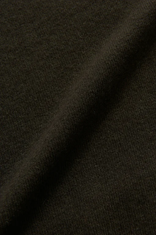 Regular Fit Half Zip Soft Wool Cashmere Sweater