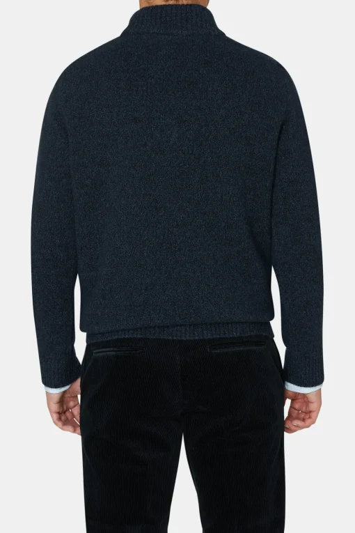 Regular Fit Half Zip Woolblend