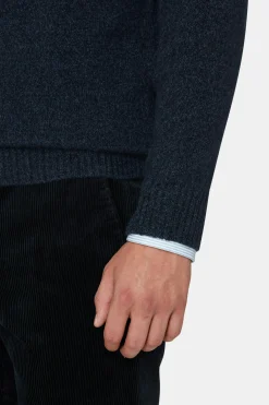 Regular Fit Half Zip Woolblend