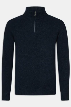 Regular Fit Half Zip Woolblend