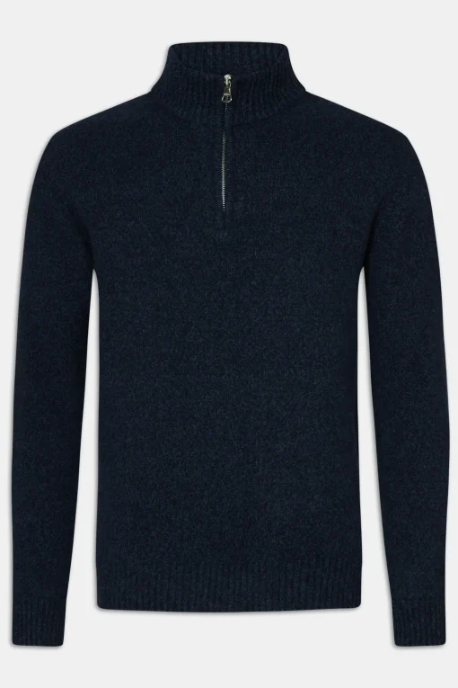 Regular Fit Half Zip Woolblend