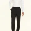 Regular Fit High Waist Microstructure Trousers