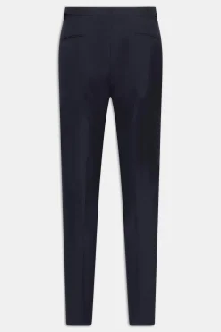 Regular Fit High Waist Microstructure Trousers