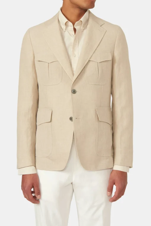Regular Fit Linen Blazer