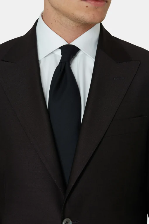 Regular Fit Microstructure Blazer