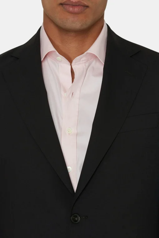 Regular Fit Microstructure Blazer