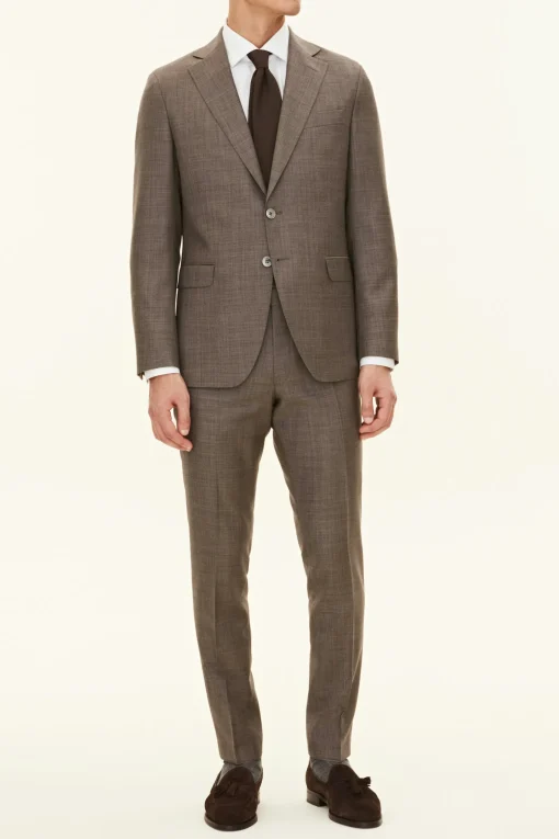 Regular Fit Microstructure Blazer