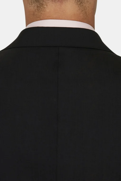 Regular Fit Microstructure Blazer