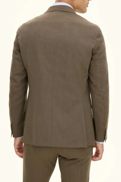 Regular Fit Microstructure Blazer