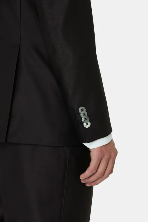 Regular Fit Microstructure Blazer
