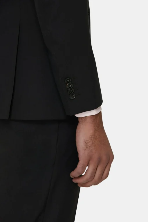 Regular Fit Microstructure Blazer