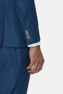Regular Fit Microstructure Blazer
