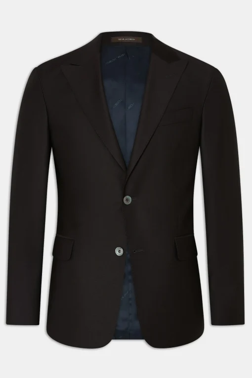Regular Fit Microstructure Blazer