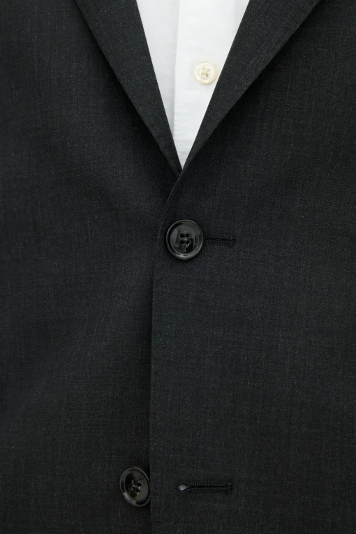 Regular Fit Microstructure Blazer