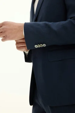 Regular Fit Microstructure Blazer
