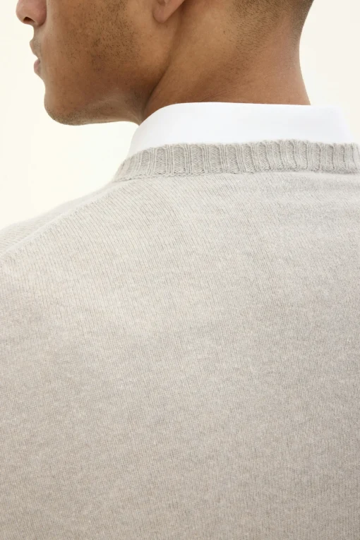 Regular Fit Roundneck Soft Wool Cashmere Sweater