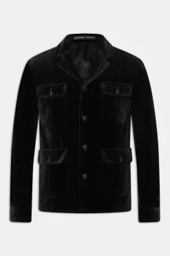 Regular Fit Shirt Jacket Velvet