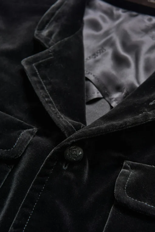 Regular Fit Shirt Jacket Velvet