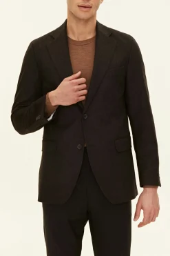 Regular Fit Tweed Herringone Blazer