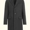 Slim Fit Brushed Wool Coat